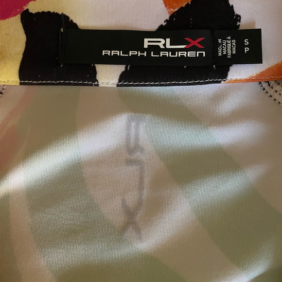 Ralph Lauren RLX  Multicolor Floral Quarter Zip Top Small Active Wear Golf - Picture 4 of 8
